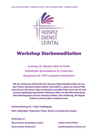 Workshop Sterbemeditation