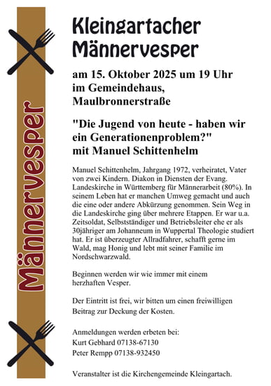 Kleingartacher Männervesper