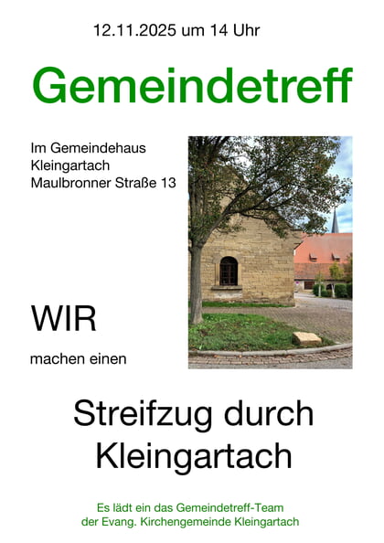 Gemeindenachmittag November