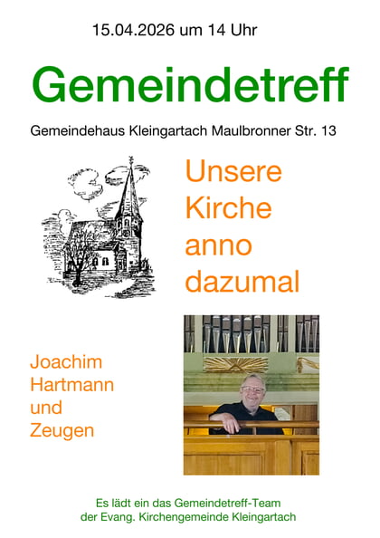Gemeindetreff_Kirche anno dazumal