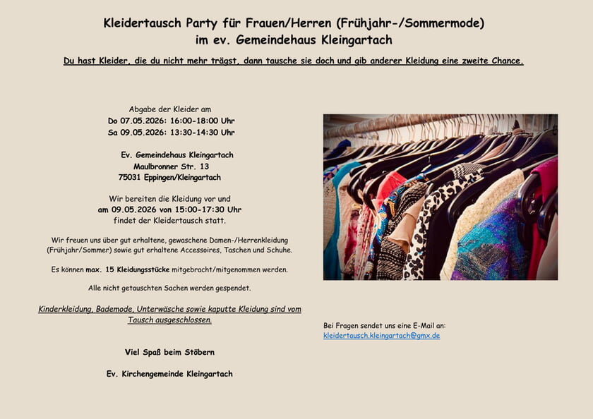 KLEIDERTAUSCHB&Ouml;RSE