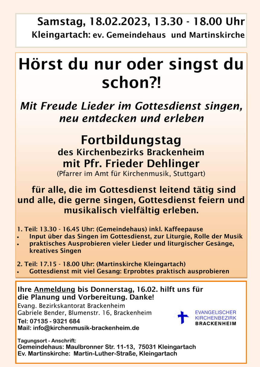 Hörst du nur oder singst du schon?!