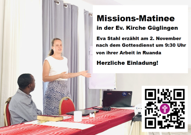Matinee - Eva Stahl berichtet von Ihrer Arbeit in Ruanda