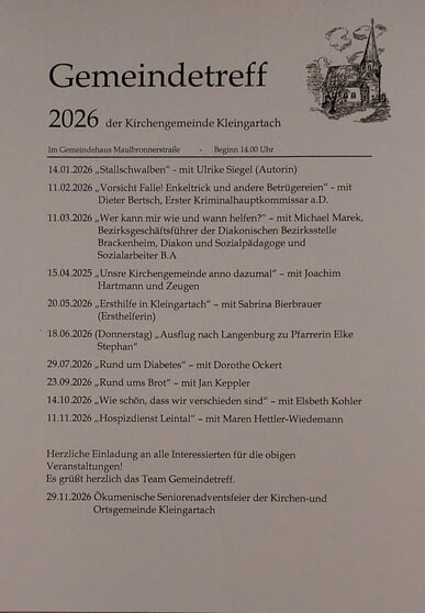 Gemeindetreff 2026
