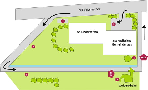 Osterweg Karte